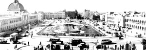 تصویر قدیمی از میدان توپخانه ، عکس از سازمان فرهنگ و ارتباطات اسلامی