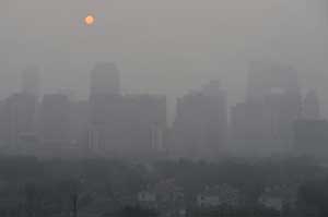 آلودگی هوا در پکن- AFP