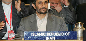 President Mahmoud Ahmadinejad in Italy.