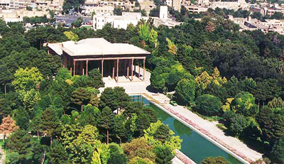 Iranian gardens - bagh-e Chehelsoton