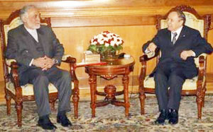 پرویز داوودی و عبدالعزیر بوتفلیقه رئیس جمهور الجزایر