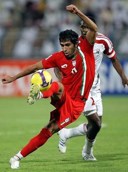 Iran's Mehrzad Madanchi during their Asian zone Group 2 World Cup qualifying football match