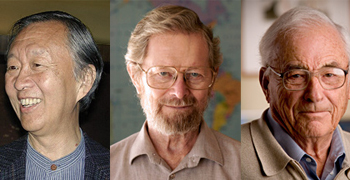 برندگان جایزه نوبل فیزیک 2009- از راست به ترتیب اسمیت - بویل - کائو