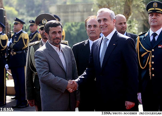 محمود احمدی نژاد- میشل سلیمان