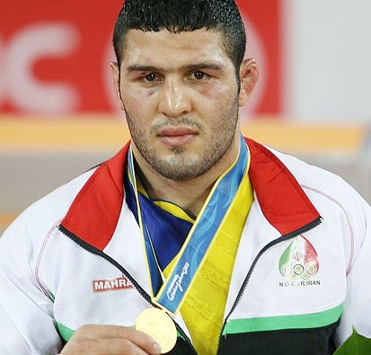 Gold medallist Reza Yazdani 