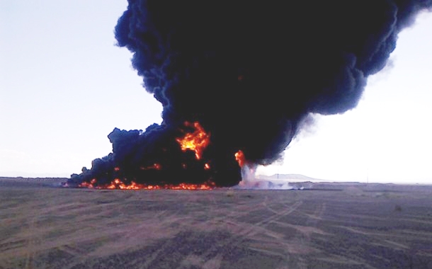 Oil pipeline in Yemen