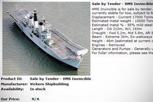 Die HMS zum Verkauf