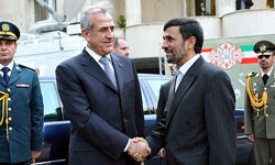 احمدی نژاد و میشل سلیمان
