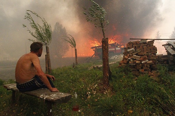 آتش‌ در جنگل‌های روسیه