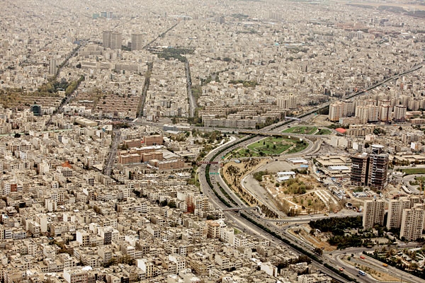 شهر تهران نقشه