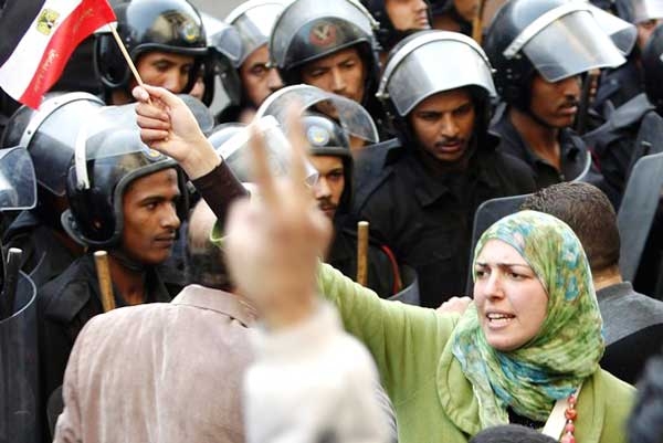 گزارش تصویری از معترضان مصری‌ در جمعه خشم