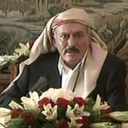 علی عبدالله صالح رئیس‌جمهور یمن