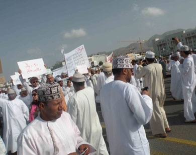 اعتراض ها در عمان