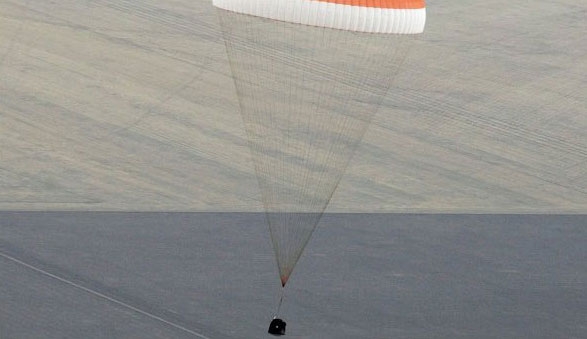 گزارش تصویری فرود کپسول سایوز بر روی زمین