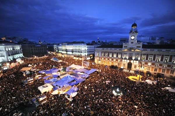 گزارش تصویری از ادامه تظاهرات گسترده در اسپانیا 