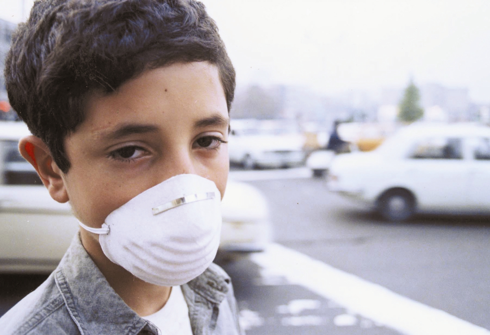 کودک - ماسک - آلودگی هوا