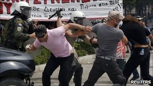 اعتراض های مردم یونان