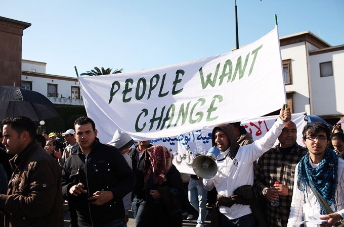 ادامه تظاهرات ضد حکومتی در مغرب