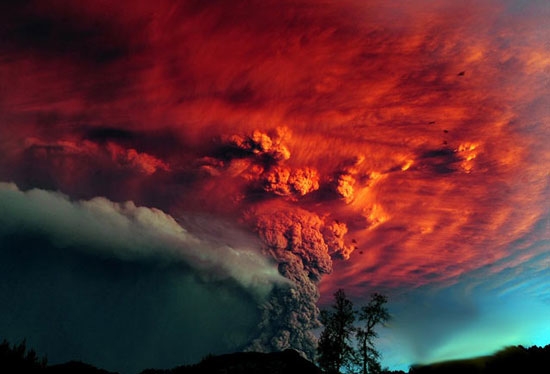 خاکسترهای آتشفشانی در شیلی به روایت تصویر