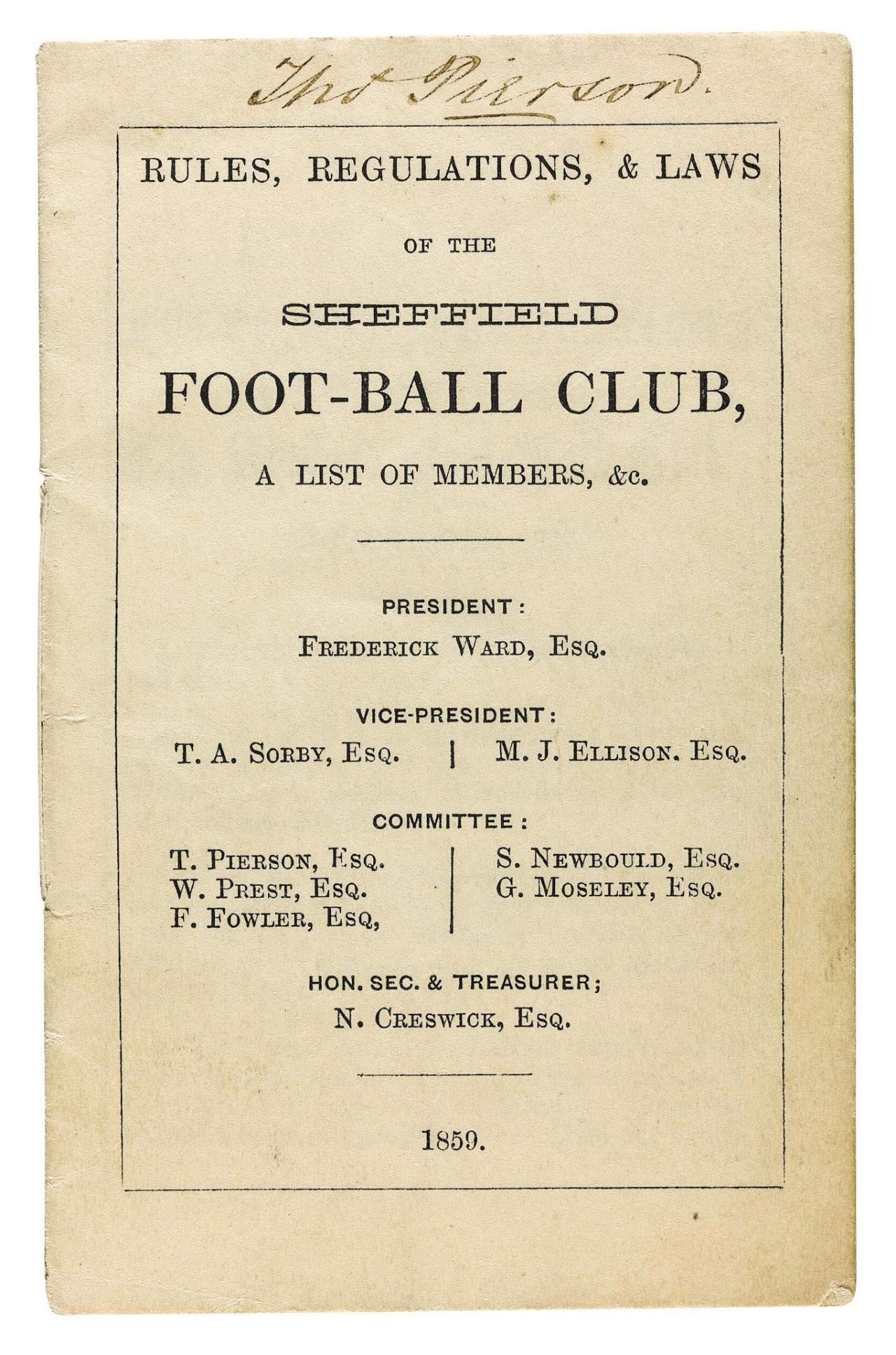قدیمی‌ترین کتاب فوتبال