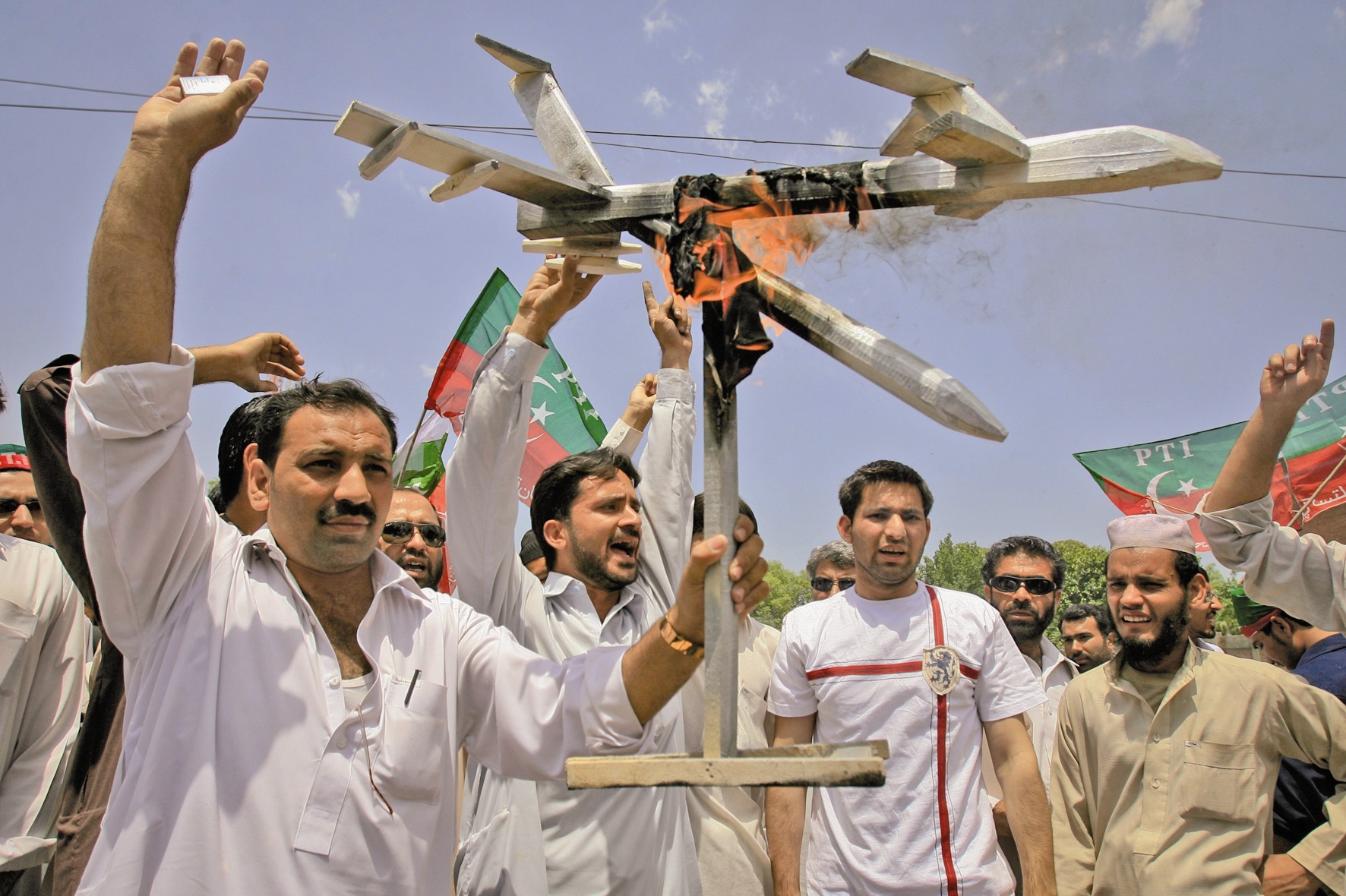 پاکستان - اعتراضات- هواپیمای بدون سرنشین