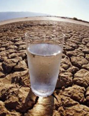 خشکسالی آب بیابان