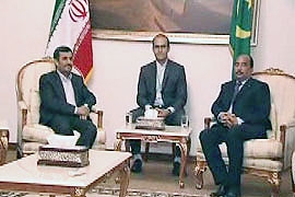  دیدار احمدی نژاد با رئیس جمهور موریتانی