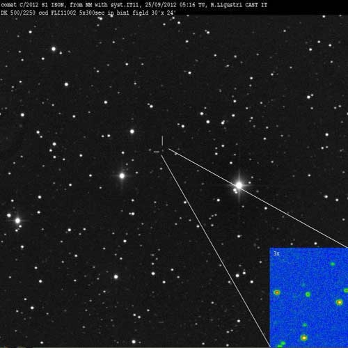 ورود ابر دنباله‌دار به داخل منظومه شمسی