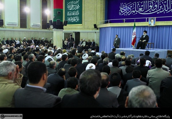 گزارش تصویری از دیدار اساتید دانشگاه‌های جهان اسلام  با رهبر معظم انقلاب