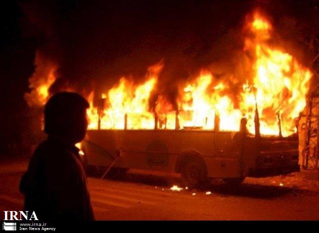 23 23کشته و زخمی در حادثه آتش سوزی اتوبوس در جاده نیشابور-سبزوار