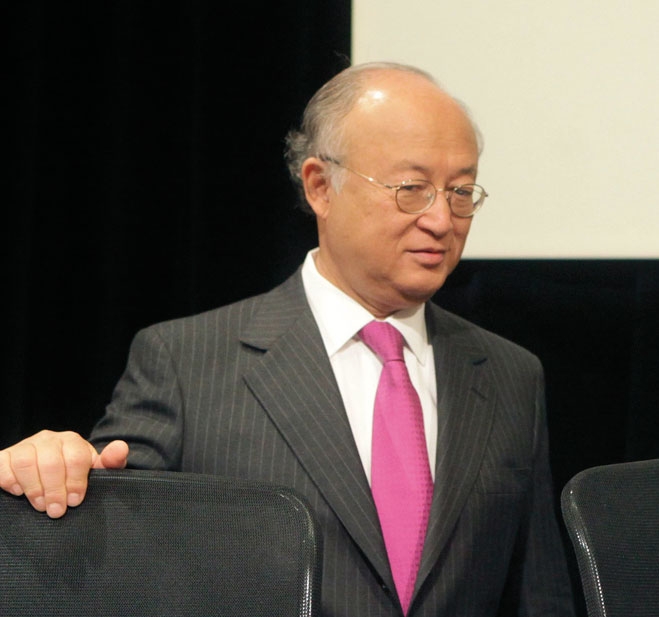 یوکیو آمانو مدیرکل آژانس بین‌المللی انرژی اتمی