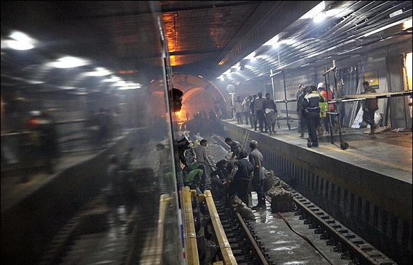 24 تصویر ؛ مترو از طغیان رودخانه تا بازگشایی 