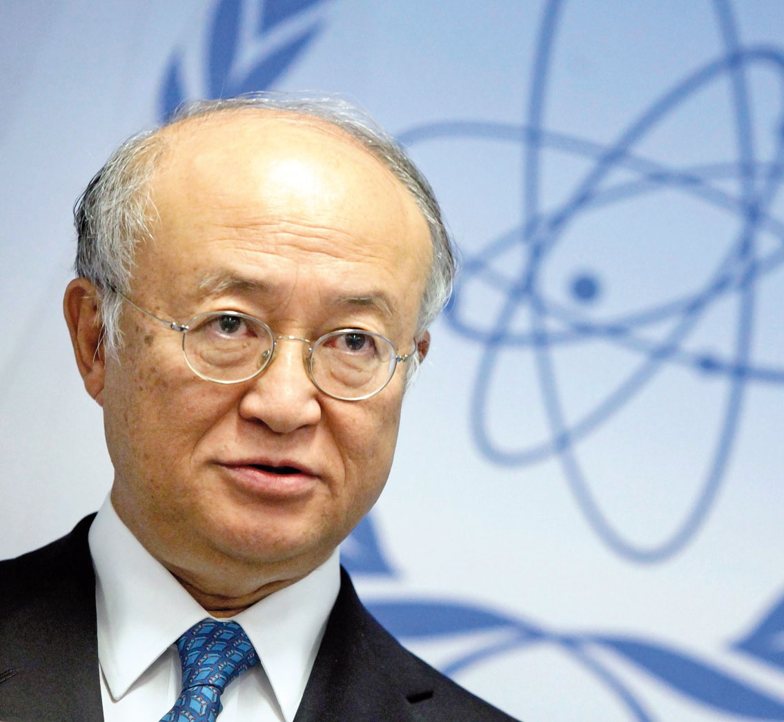 یوکیو آمانو مدیرکل آژانس بین‌المللی انرژی اتمی