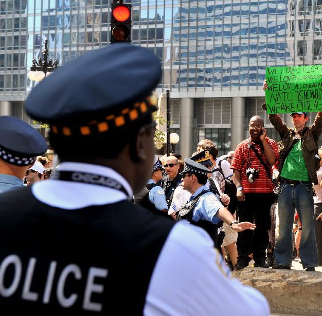 تظاهرات گسترده در شیکاگو در آستانه برگزاری اجلاس سران ناتو