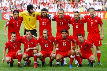 بازیکنان تیم ملی جمهوری چک در یورو 2012