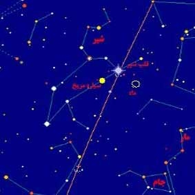 مقارنه ماه و ستاره قلب الاسد در شامگاه 11 تیر