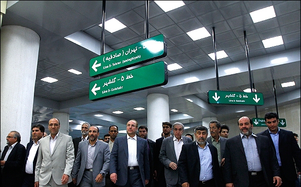 گزارش تصویری افتتاح ایستگاه متروی اکباتان و ارم سبز