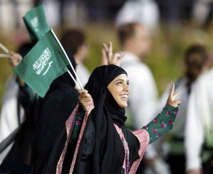 زن ورزشکار عربستان - المپیک لندن