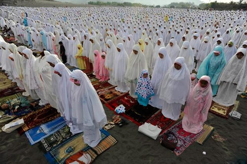 عید فطر در اندونزی