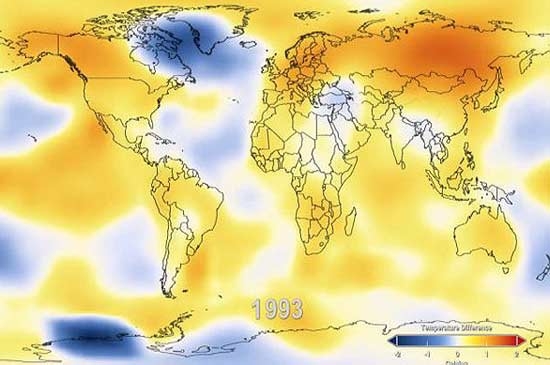 روند گرمایش زمین طی 131 سال