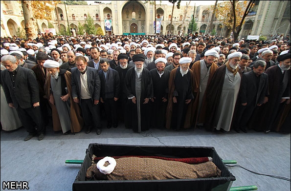 گزارش تصویری؛ تشییع مرحوم آیت‌الله مجتبی تهرانی