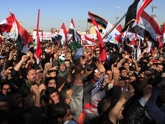 تظاهرات مردمی در حمایت از مالکی در بغداد
