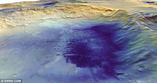 حفره مک‌لافلین در مریخ