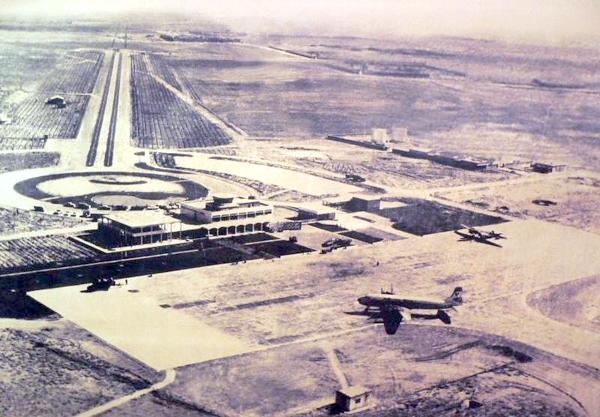 تصویری قدیمی از فرودگاه بین‌المللی شیراز