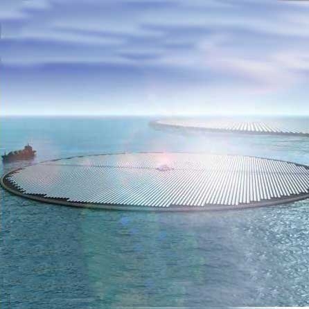 طراحی جزایر خورشیدی شناور با چرخش 220 درجه 