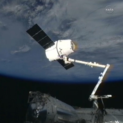 الحاق موفقیت آمیز کپسول باری دراگون به ایستگاه فضایی