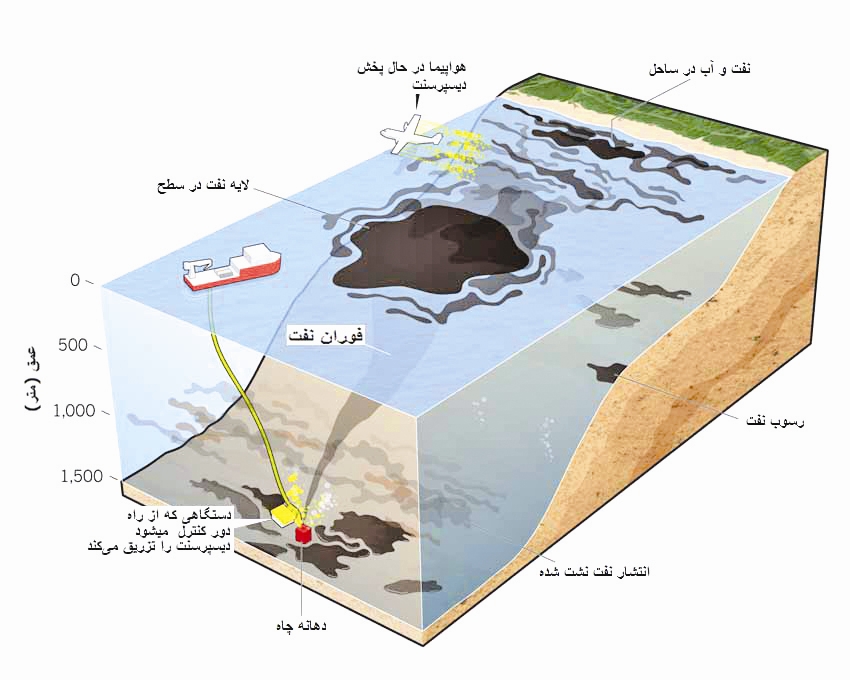 آلودگی نفتی - خلیج مکزیک