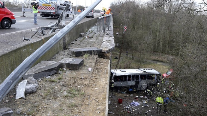 5 کشته در واژگونی اتوبوس لهستانی در بلژیک