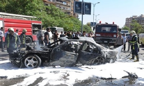 انفجار در مرکز دمشق 15 کشته و 70 زخمی برجا گذاشت