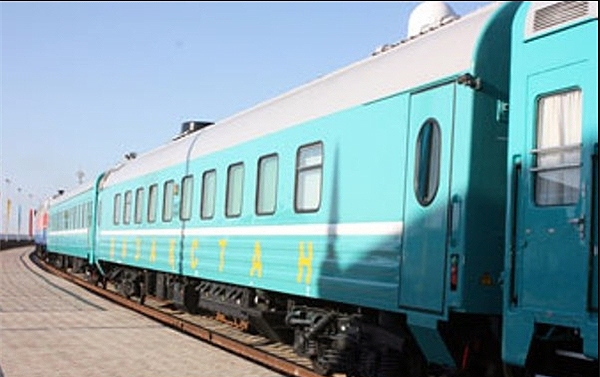 بخش قزاقی خط ‌آهن قزاقستان ـ ترکمنستان ـ ایران افتتاح شد